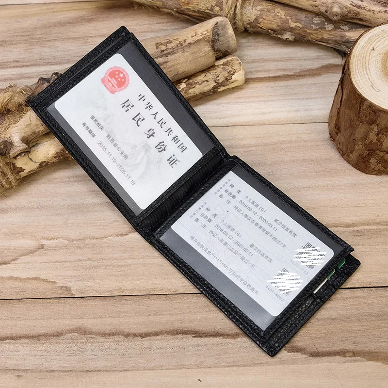 Genuine Leather Men Wallets Coin Pocket Zipper Real Men's Leather Wallet with Coin High Quality Male Purse - Image 5