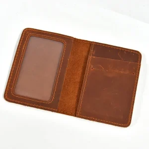 Genuine Leather Short Wallet Men Wowen Simple Design Purse Credit Card Holder Change Coin Purse Male Mini Clutch Wallets
