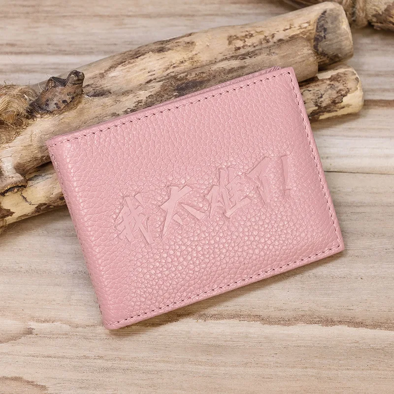 Genuine Leather Men Wallets Coin Pocket Zipper Real Men's Leather Wallet with Coin High Quality Male Purse